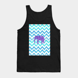 Elephant Chevron Tank Top